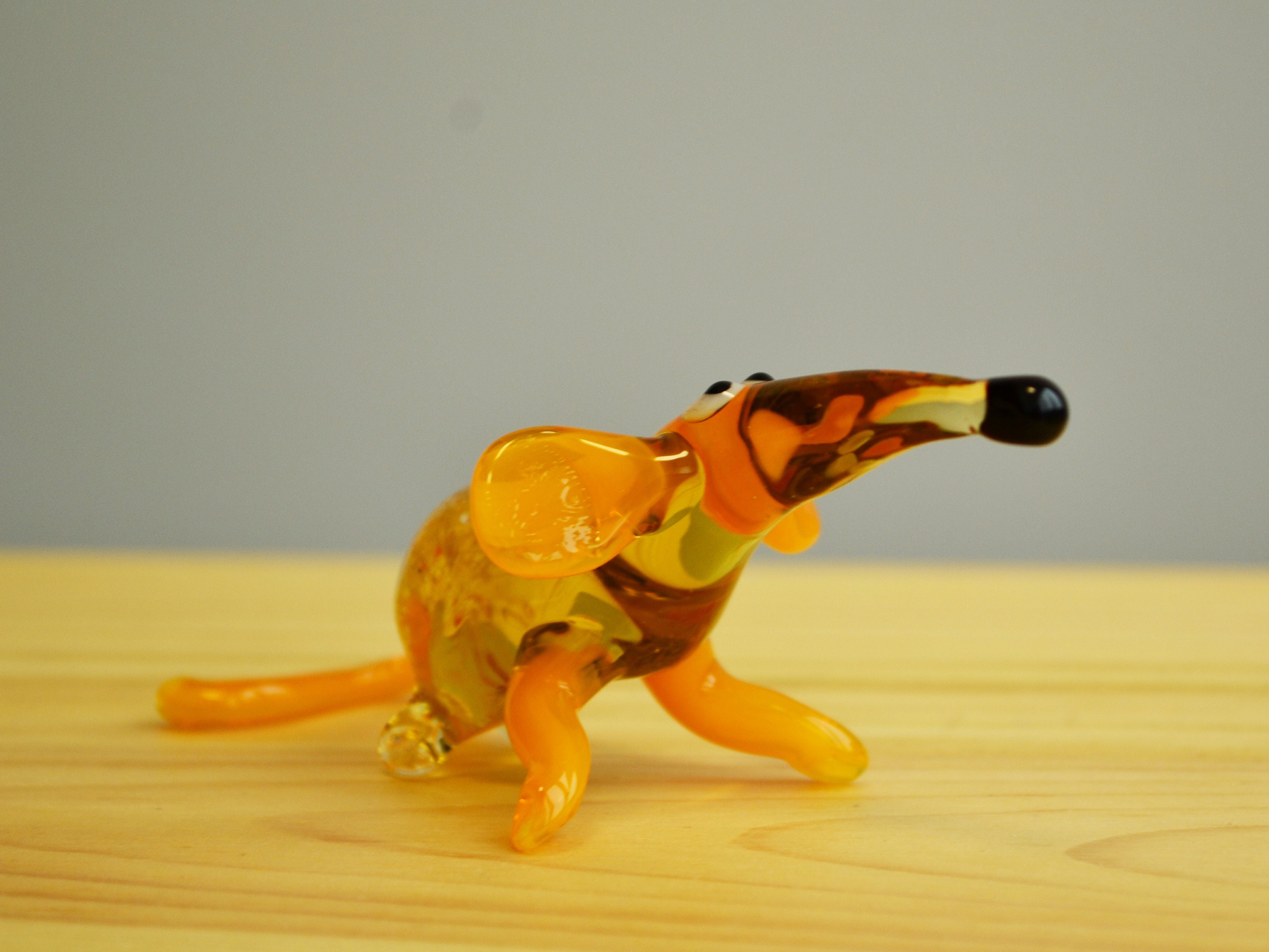 Glass Mouse Figures Sculpture Mouse Yellow Figurines Murano Etsy