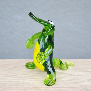 Crocodile Figurine Murano Glass Animal Figurine Lampworked in Crocodile Figurine Murano Glass Animal Figurine Lampworked in