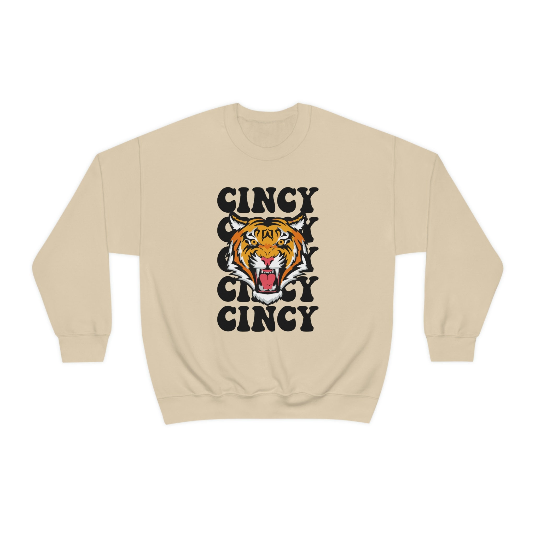 Bengals Retro Tiger Pullover Sweatshirt 