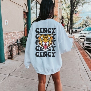 Cincy Retro Bengal Tiger Sweatshirt