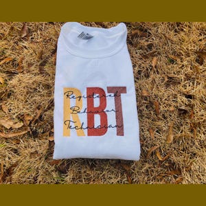 Embroidered RBT Sweatshirt: Personalized Occupational Sweater