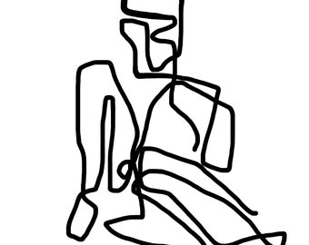 ART PRINT | one line drawing by Port Pholio - digital file download