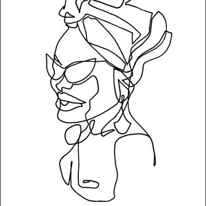 ART PRINT | One line drawing digital file