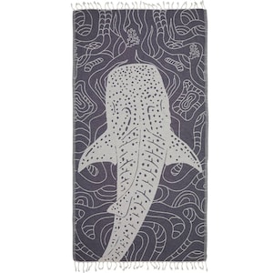 Whale Shark Turkish Beach Towels Quick-Dry Oversized Sand Free Peshtemal Fouta Beach Gifts Marine LightWeight Throw Cover Blanket