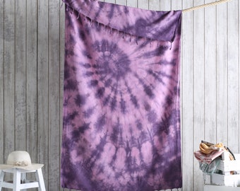 valentines day gifts Tie - dye Turkish Peshtemal, Beach towel, Mandala, Sarong, Modern, Easy carriage, cover up, Throw, Trendy, Great Gift