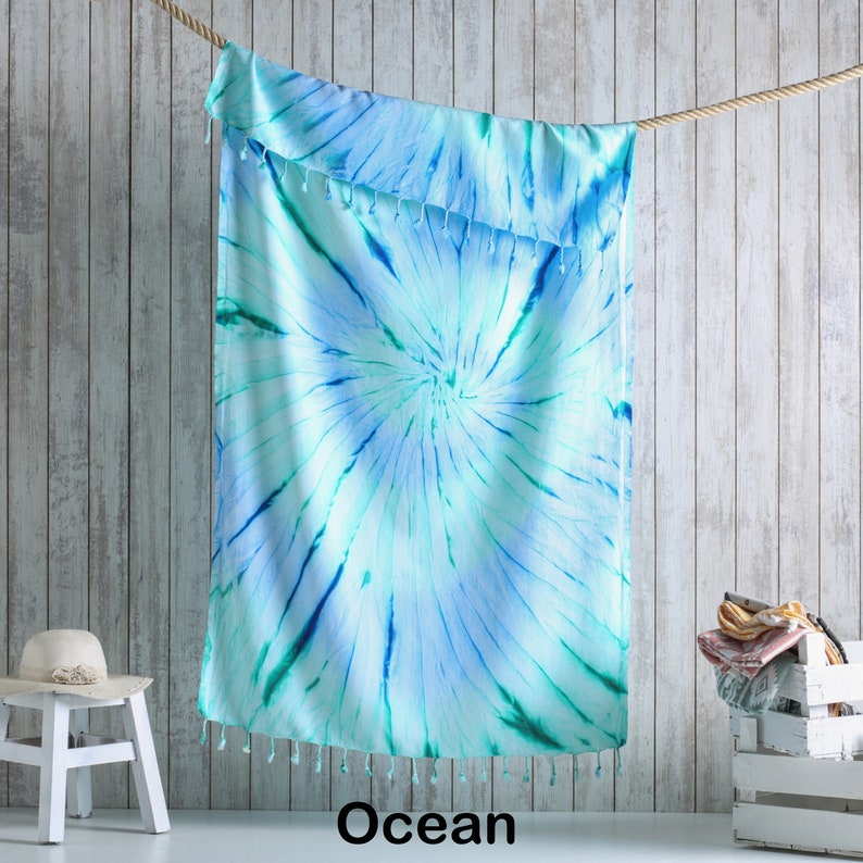 Summer Fashion Tie dye Beach Towel Turkish Towels Ocean