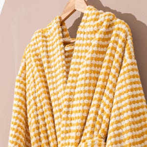 Pompom Bubble Texture Bathrobe Handloom Turkish Cotton Resort Heavy ...