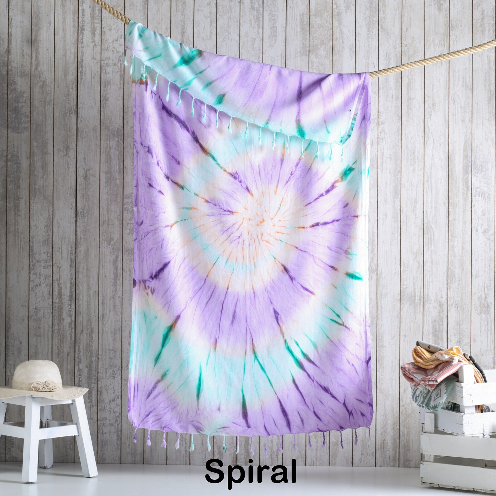 Valentines Day Gifts Tie - Dye Turkish Peshtemal, Beach Towel, Mandala ...