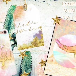 Boho Desert Clipart: Bohemian Southwest Wanderlust Tribal Graphics, Moon & Star PNG (Digital Download) image 3