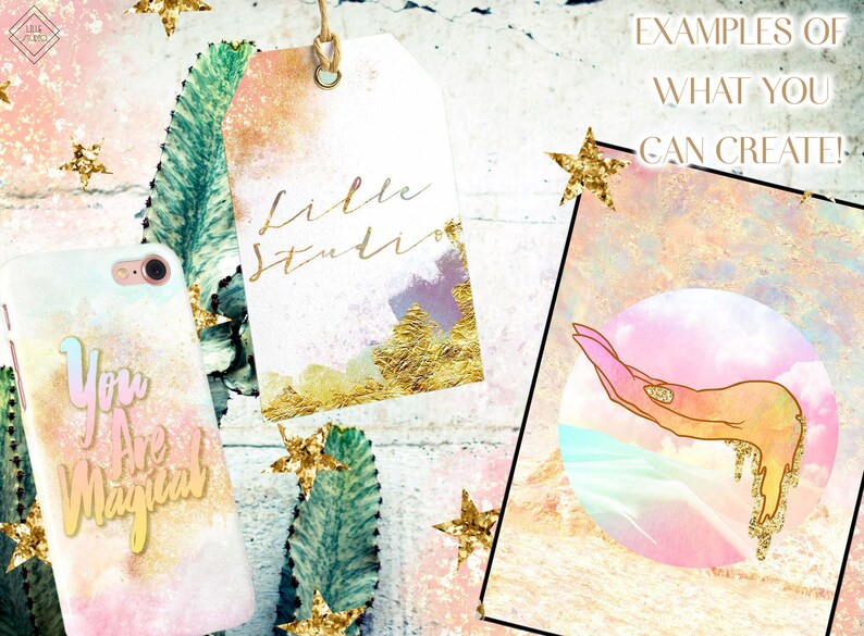 Boho Desert Clipart: Bohemian Southwest Wanderlust Tribal Graphics, Moon & Star PNG (Digital Download) image 3