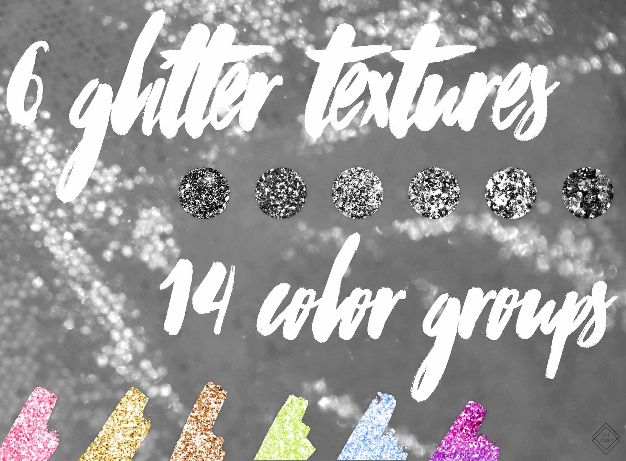 Seamless Glitter Digital Paper Bundle: Rainbow, Gold, & Silver Confetti ...