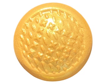 Ceramic Cabochon Sashiko Gold 27mm