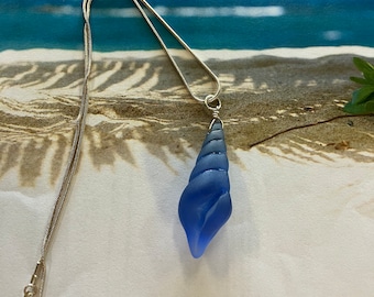 sea glass shell necklace