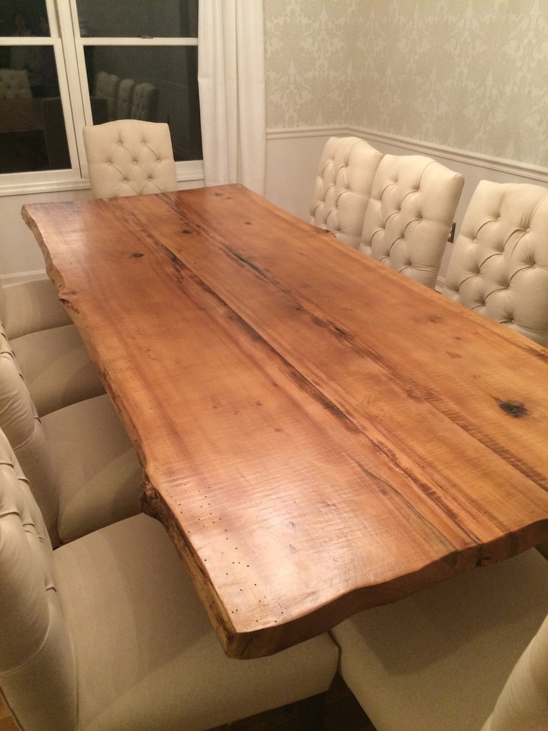 Live Edge Poplar Tables Custom hand made Etsy
