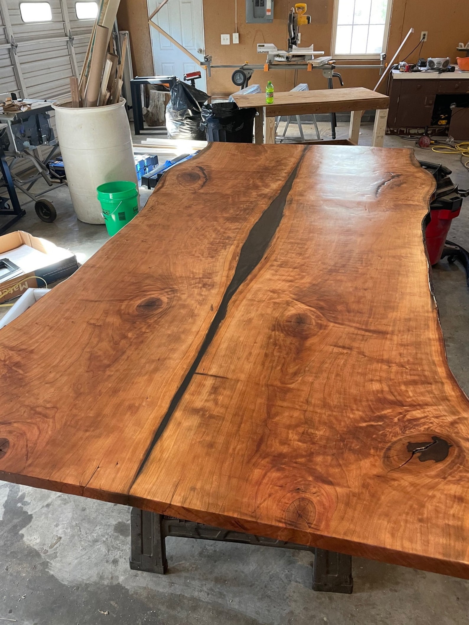 Live Edge Cherry Dining Table Etsy