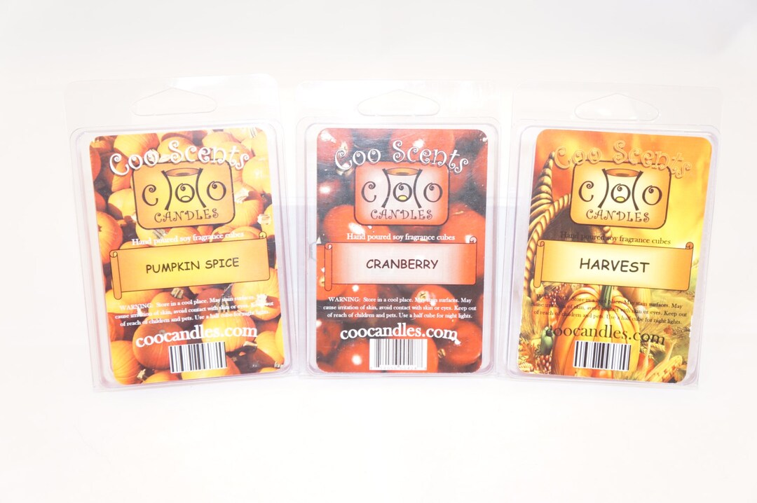 Coo Candles Autumn Scents 3 Pack Mix of Soy Wickless Candle Etsy
