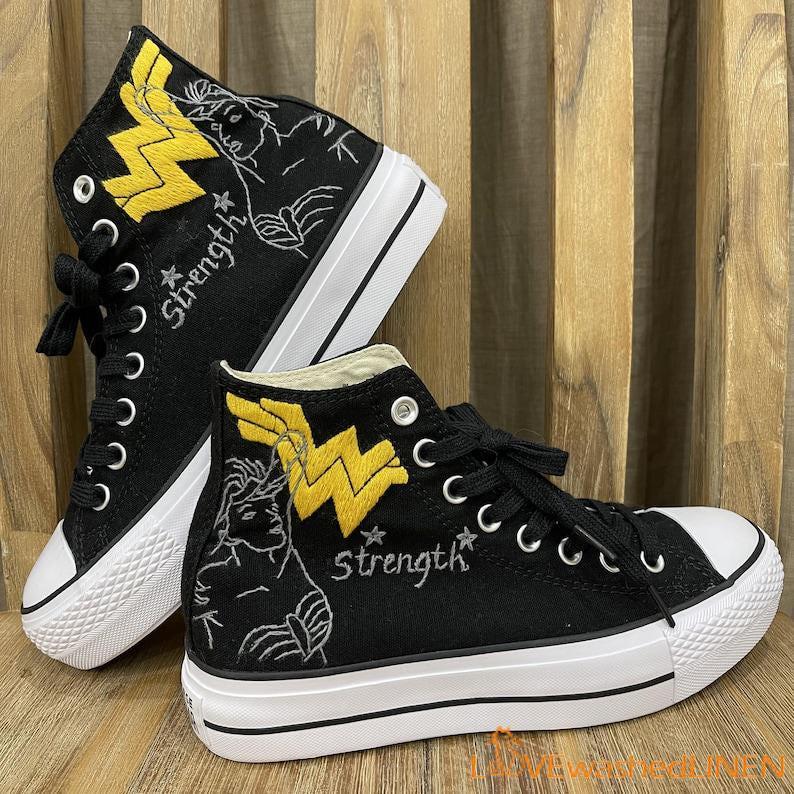 Custom Converse Wonder Woman Converse High Tops Wonder Women
