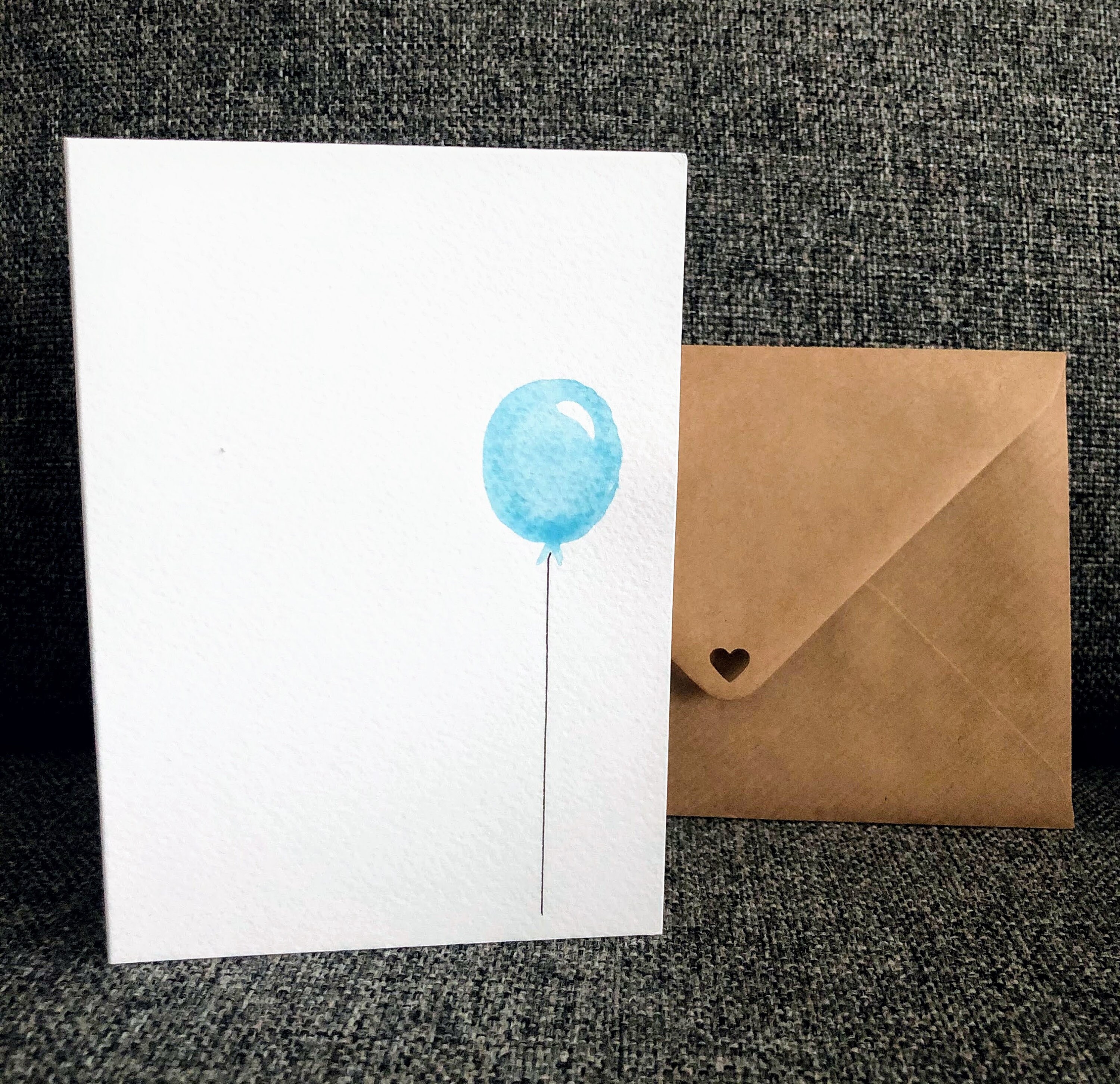 Balloon Greetings Card, Birthday Card, Celebration Card, Thank You Card ...