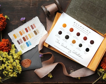 Handmade Watercolor Paint - Sample Card - The Hushwing Collection - Natural Earth/Modern Pigment - Professional Artist Paint - Artist Gift