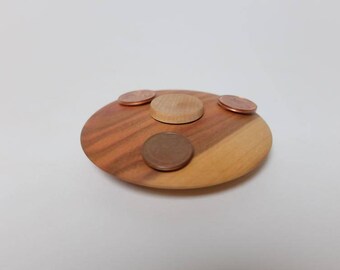 Fidget Spinner in Plum and Maple