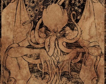 Cthulhu lifesize banner, Necronomicon