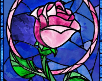 Beauty and the Beast, rose banner