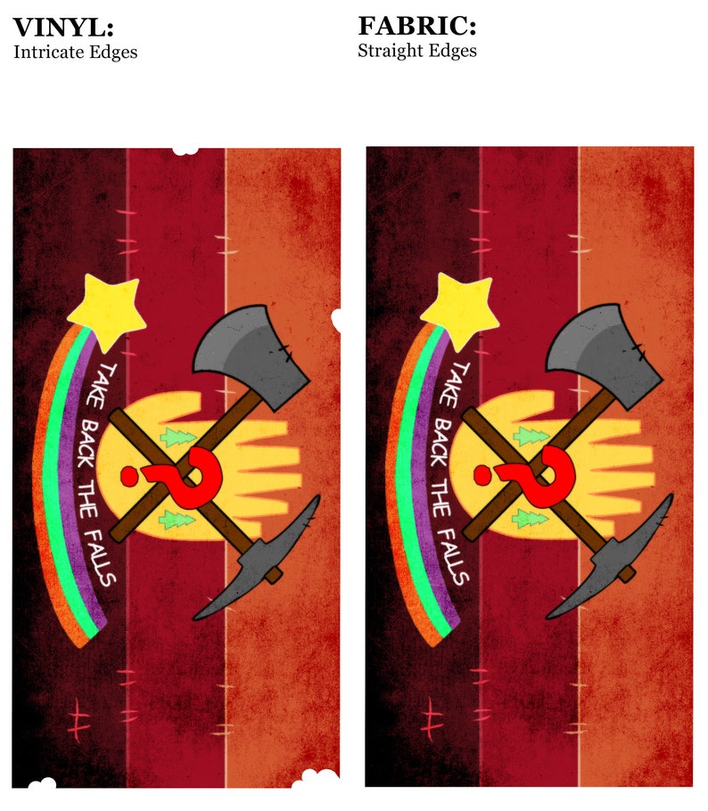 Gravity Falls Banner Take Back the Falls | Etsy UK