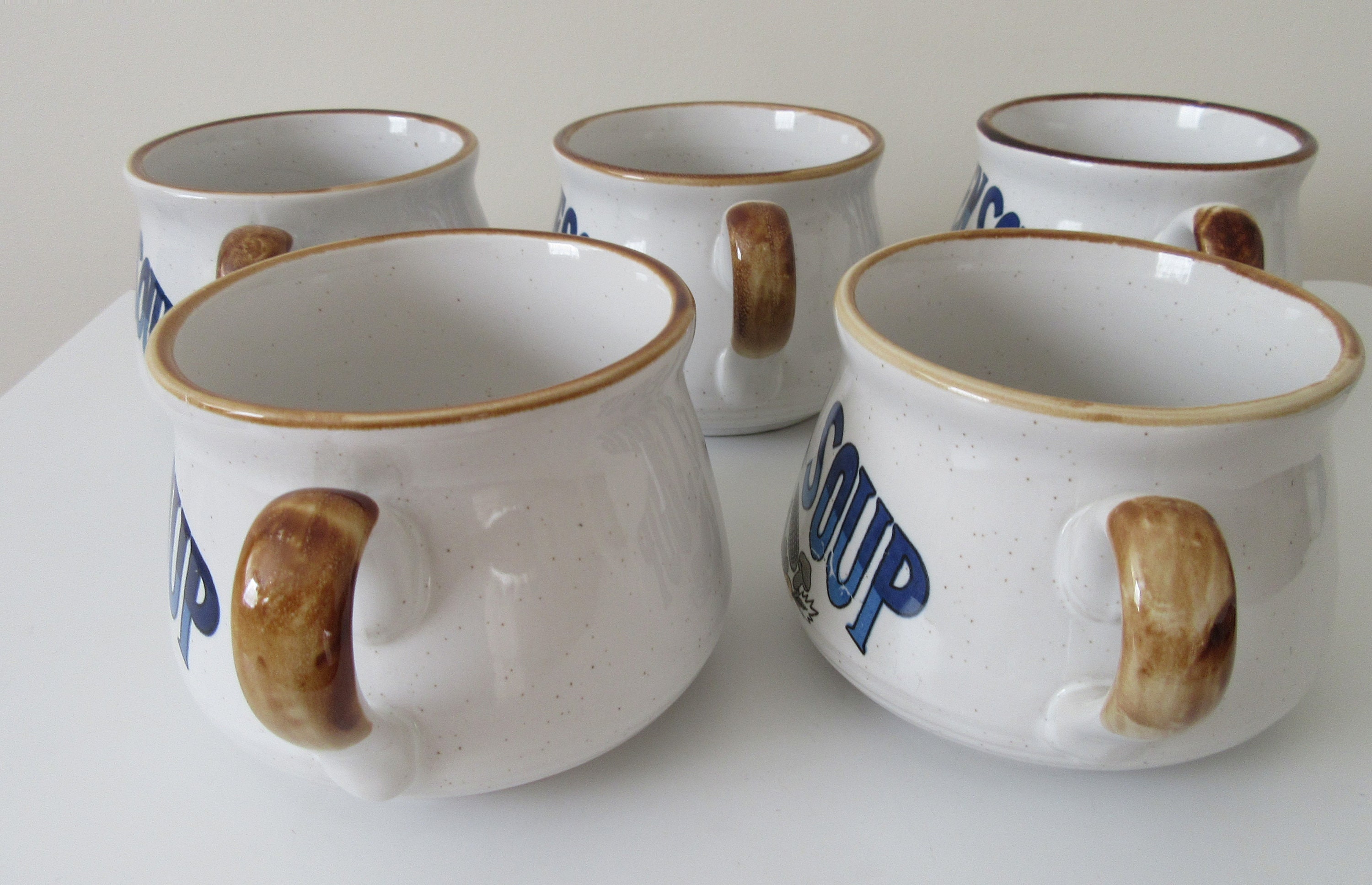 Retro Gift. Retro Soup Mugs. Vintage Gift. Vintage Soup Mugs. Etsy