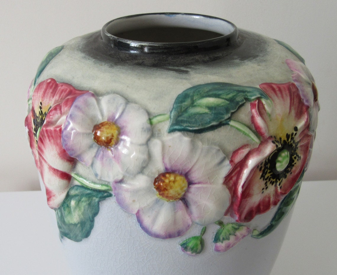 Carlton Ware Australian Design Large Vase 2034. Rare Pale Blue Etsy