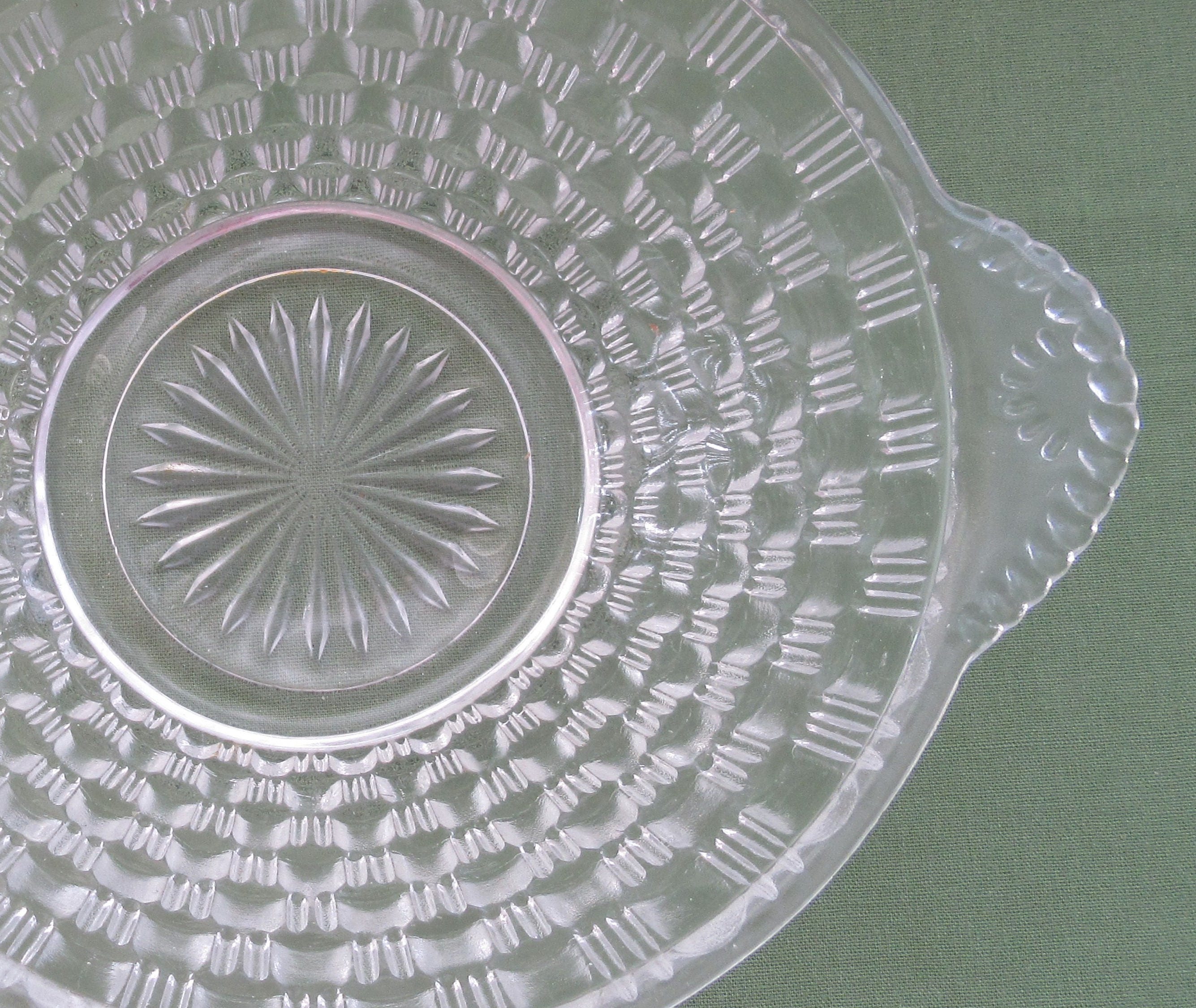 Vintage Gift. Clear Glass Decorative 1940 Bowl. Trifle Dish. Etsy