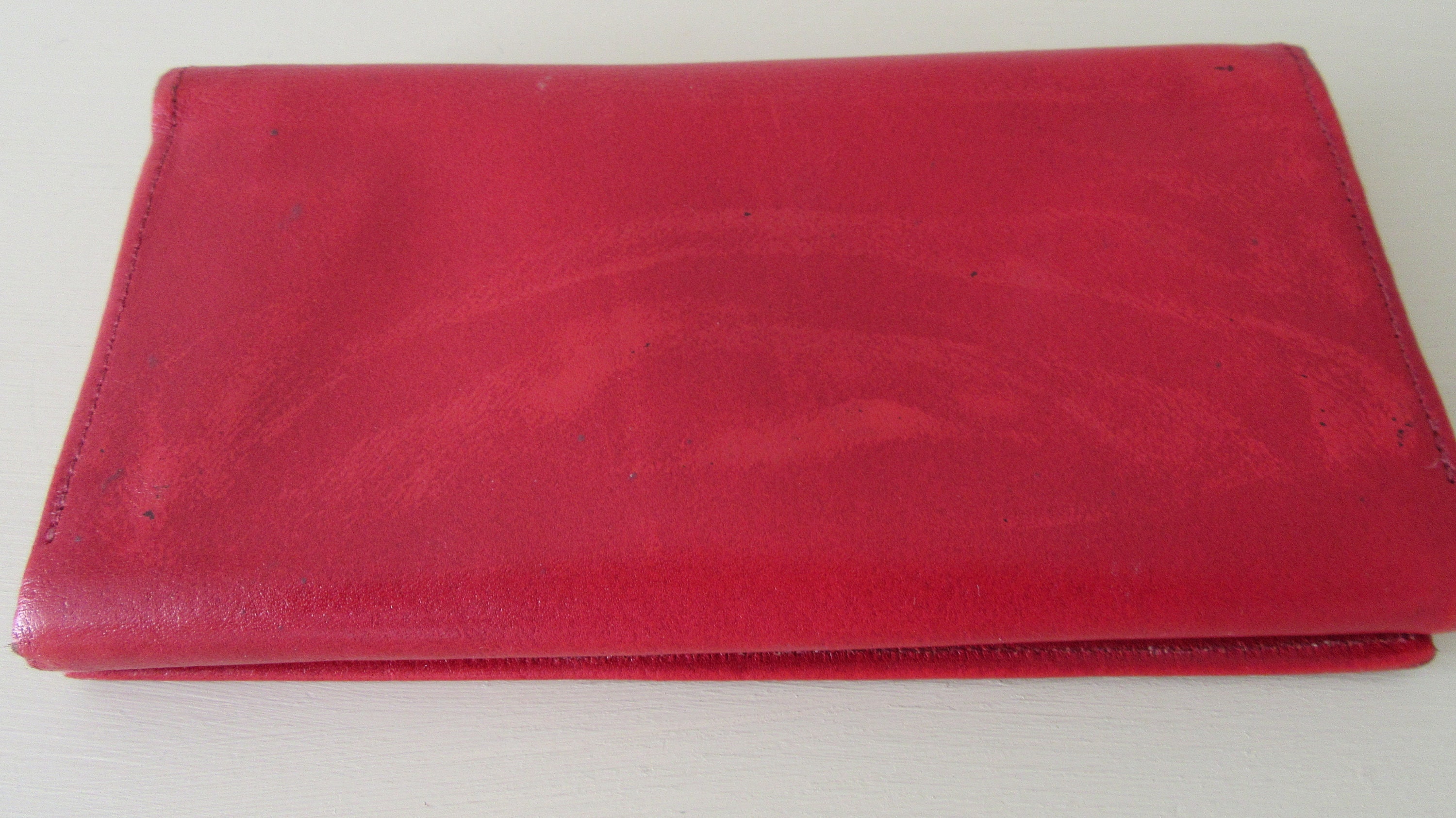 Retro Red Leather Purse. 1970 Red Leather Purse. Coin Purse - Etsy UK