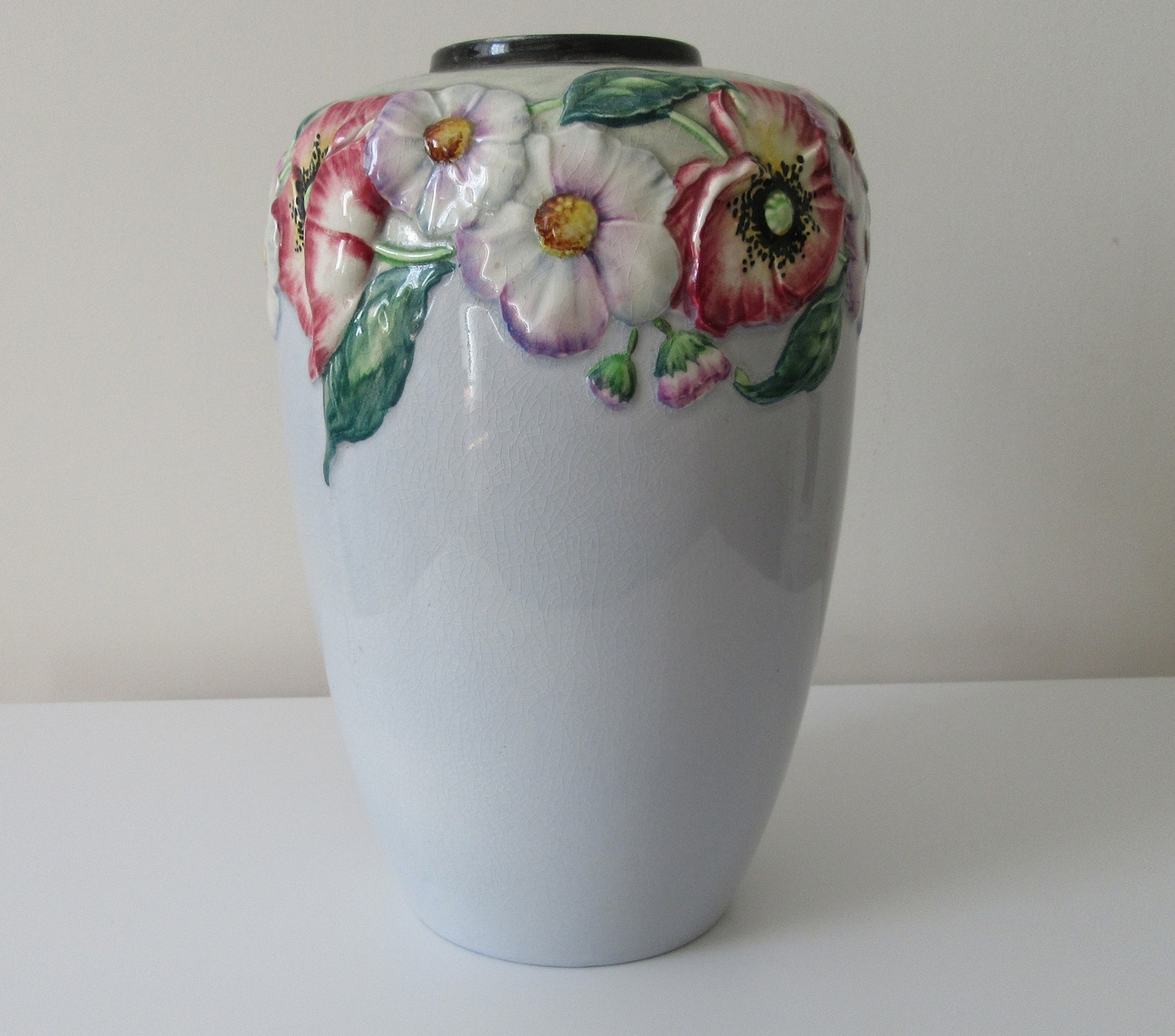 Carlton Ware Australian Design Large Vase 2034. Rare Pale Blue Etsy