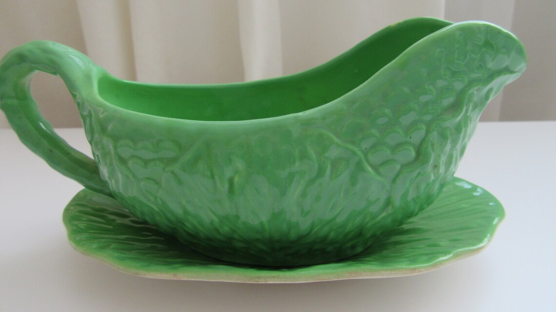 Vintage Gift. Beswick Green Gravy Boat. Vintage Sauce Boat Etsy