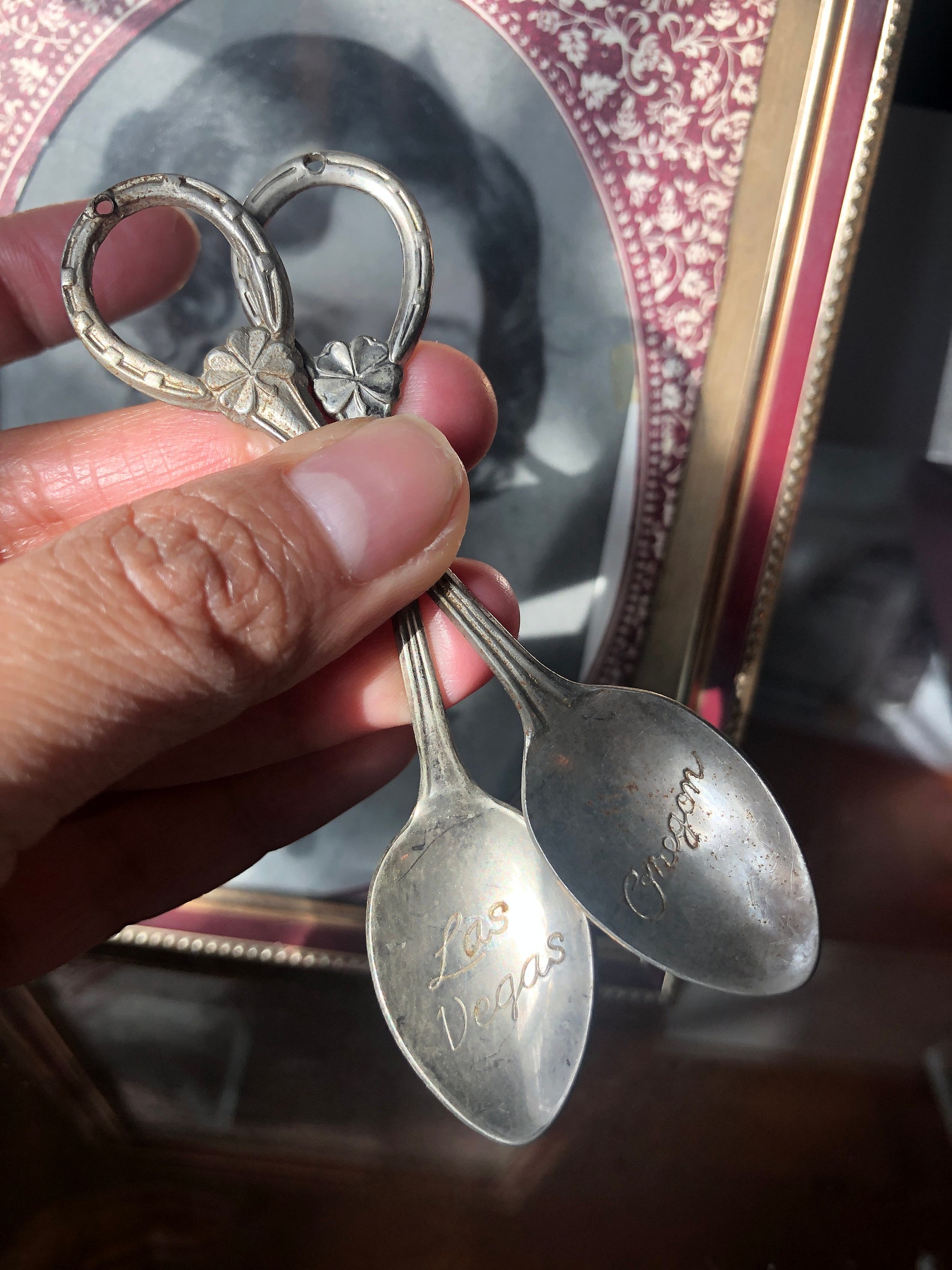 Set of 2 Vintage Travel Spoons Collector's Spoons Etsy