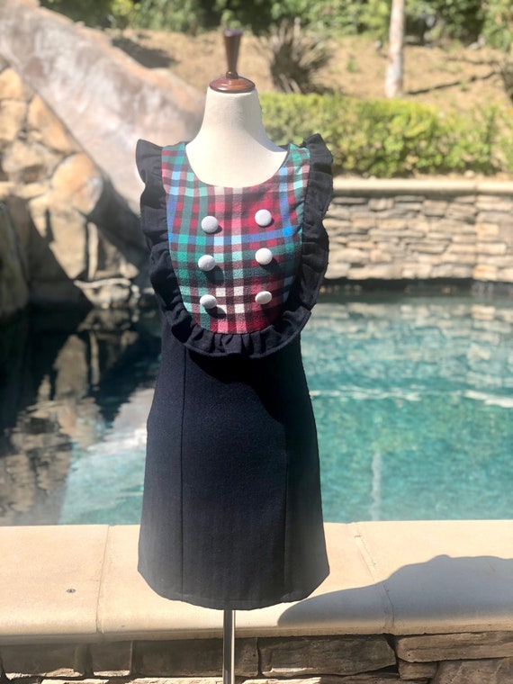 slim fit dress slacks Mini Dress - Patchwork Bow Dress main image 1