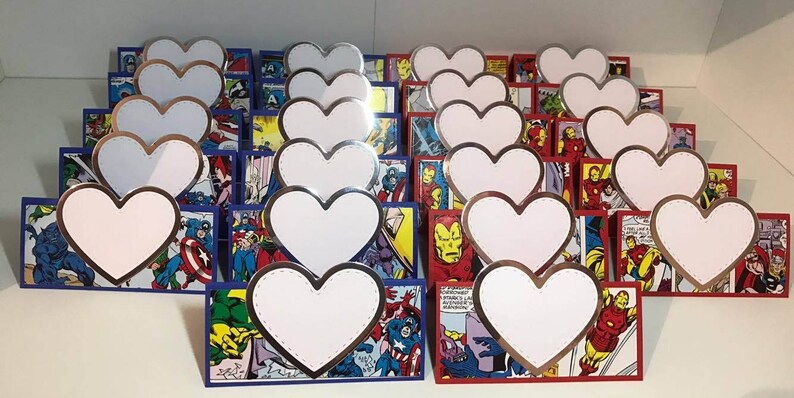 Superhero Wedding Name Place Cards Superhero Wedding Name Place Cards
