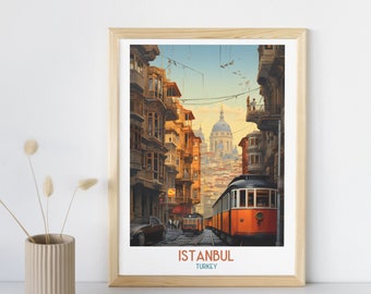 Istanbul - Turquie Travel Print, Istanbul - Turquie, Cadeau de voyage, Affiche de ville imprimable, Téléchargement numérique, Cadeau d’anniversaire, Cadeau de mariage