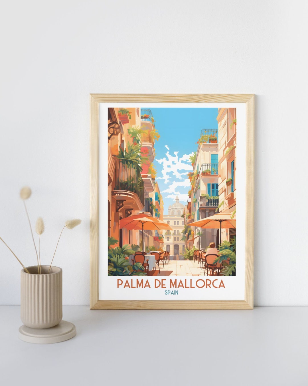 Mayorca Print Palma De Mallorca Spain Travel Print, Mallorca Spain,travel Gift ...