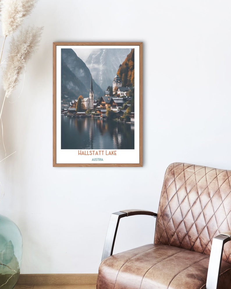 Hallstatt Lake Austria Travel Print, Hallstatt Lake, Travel Gift ...