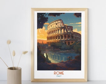 Impression voyage Rome - Italie, Rome - cadeau voyage Italie, affiche de la ville imprimable, téléchargement numérique, cadeau d'anniversaire, cadeau de mariage
