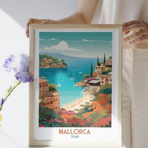 Mallorca - Spain - Travel Print, Mallorca - Spain Travel Gift, Printable City Poster, Digital Download, Birthday Present, Wedding Gift