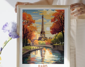 Paris - France - impression voyage - Paris - France voyage cadeau, affiche de la ville imprimable, téléchargement numérique, cadeau d'anniversaire, cadeau de mariage