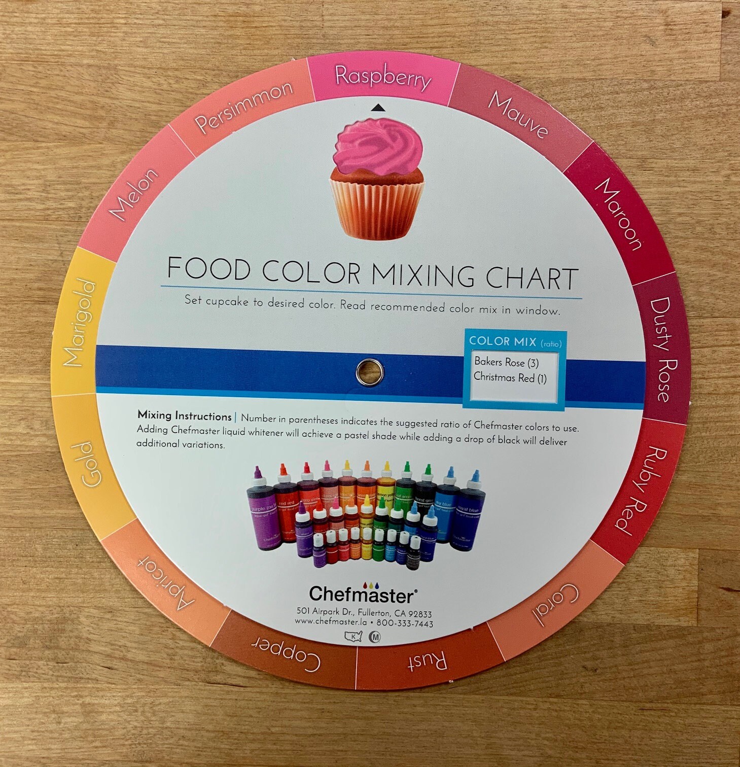 Mixing Food Coloring Chart