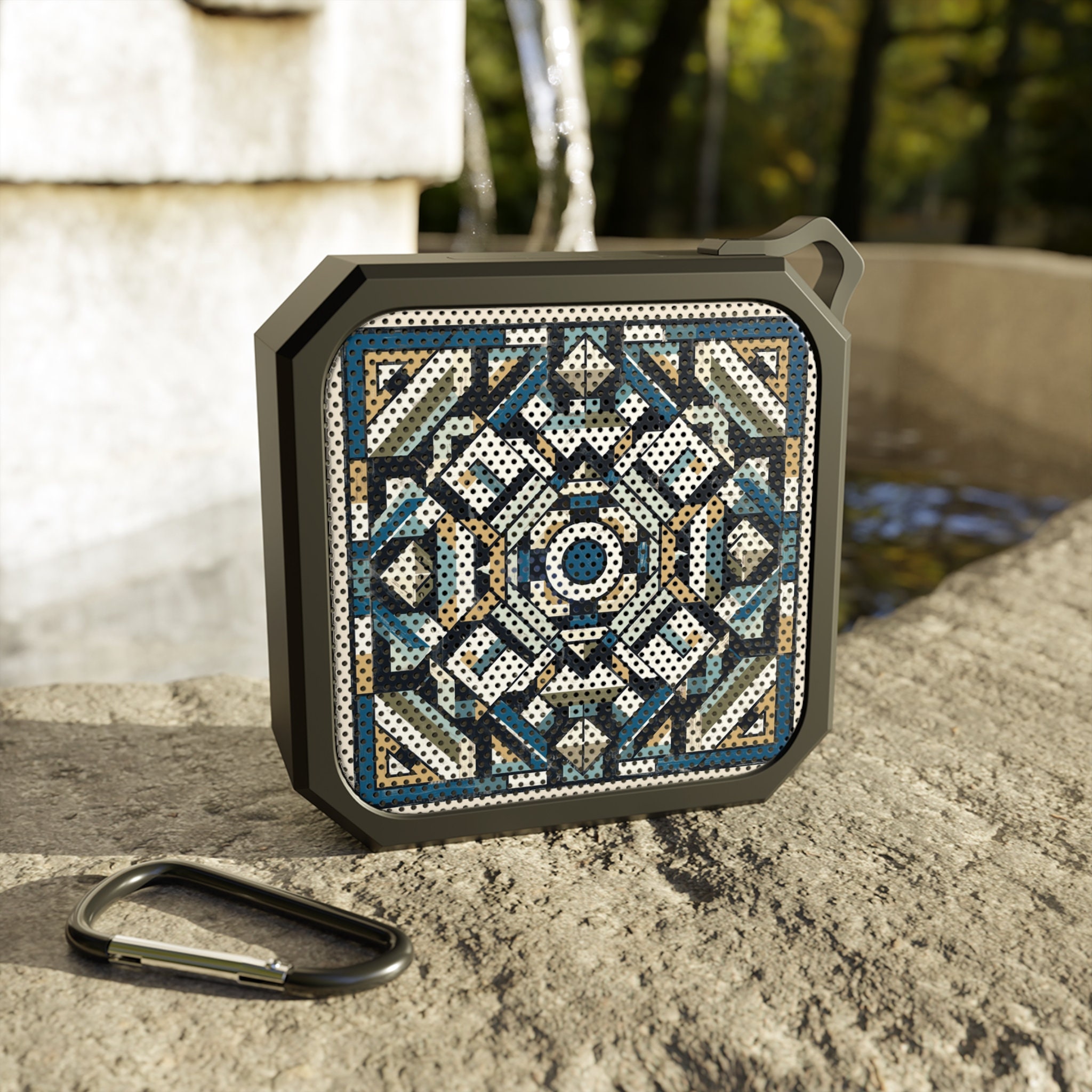 Geometric Pattern Portable Blackwater Bluetooth Speaker - IPX6 ...