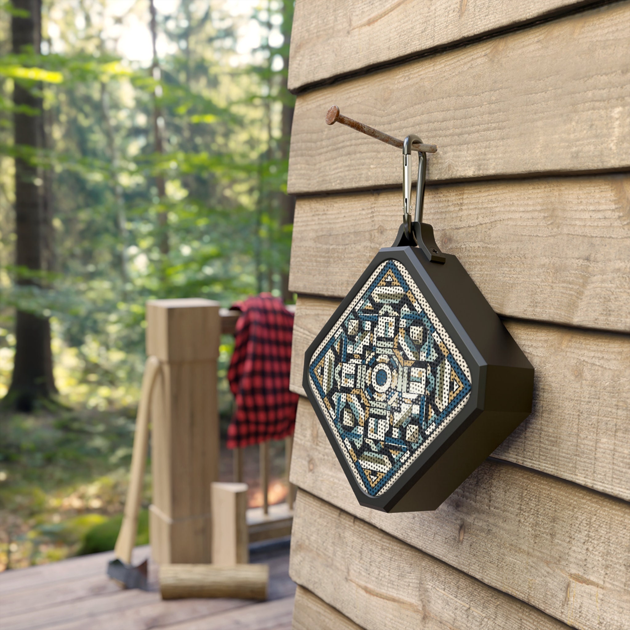 Geometric Pattern Portable Blackwater Bluetooth Speaker - IPX6 ...