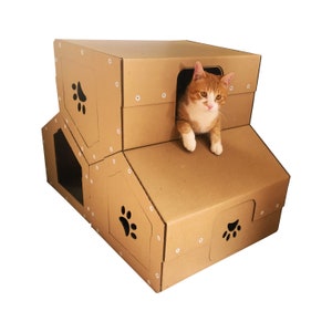 Cardboard Cat Penthouse