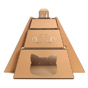 Mayan Pyramid Cardboard Cat House image 4