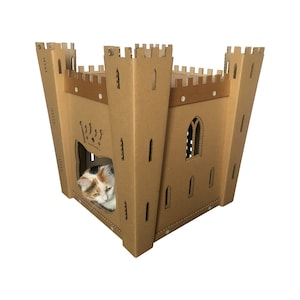 Casa de cartón para gatos Cat's Fortress