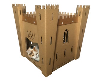 Cat's Fortress Cardboard Cat House