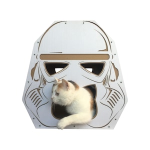 Niche pour chat en carton Stormtrooper impériale StarWars